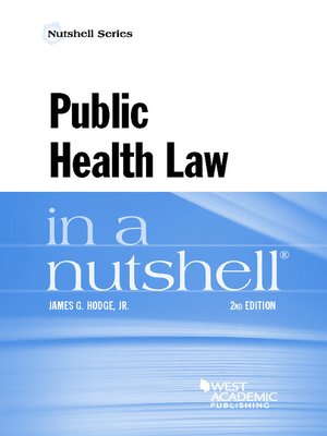 cover image of Public Health Law in a Nutshell